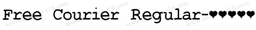 Free Courier Regular字体转换